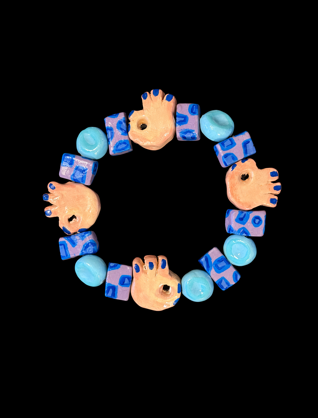 Fresh Manicure — Hand-Sculpted Clay Bracelet