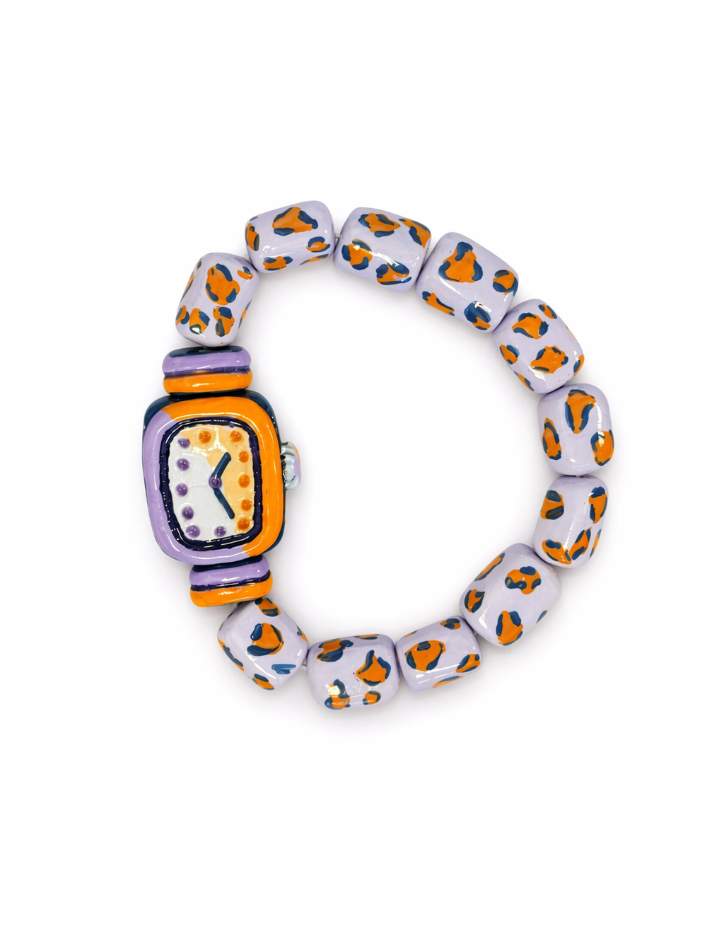 The Watch That Doesn't Tick — Hand-Sculpted Clay Bracelet