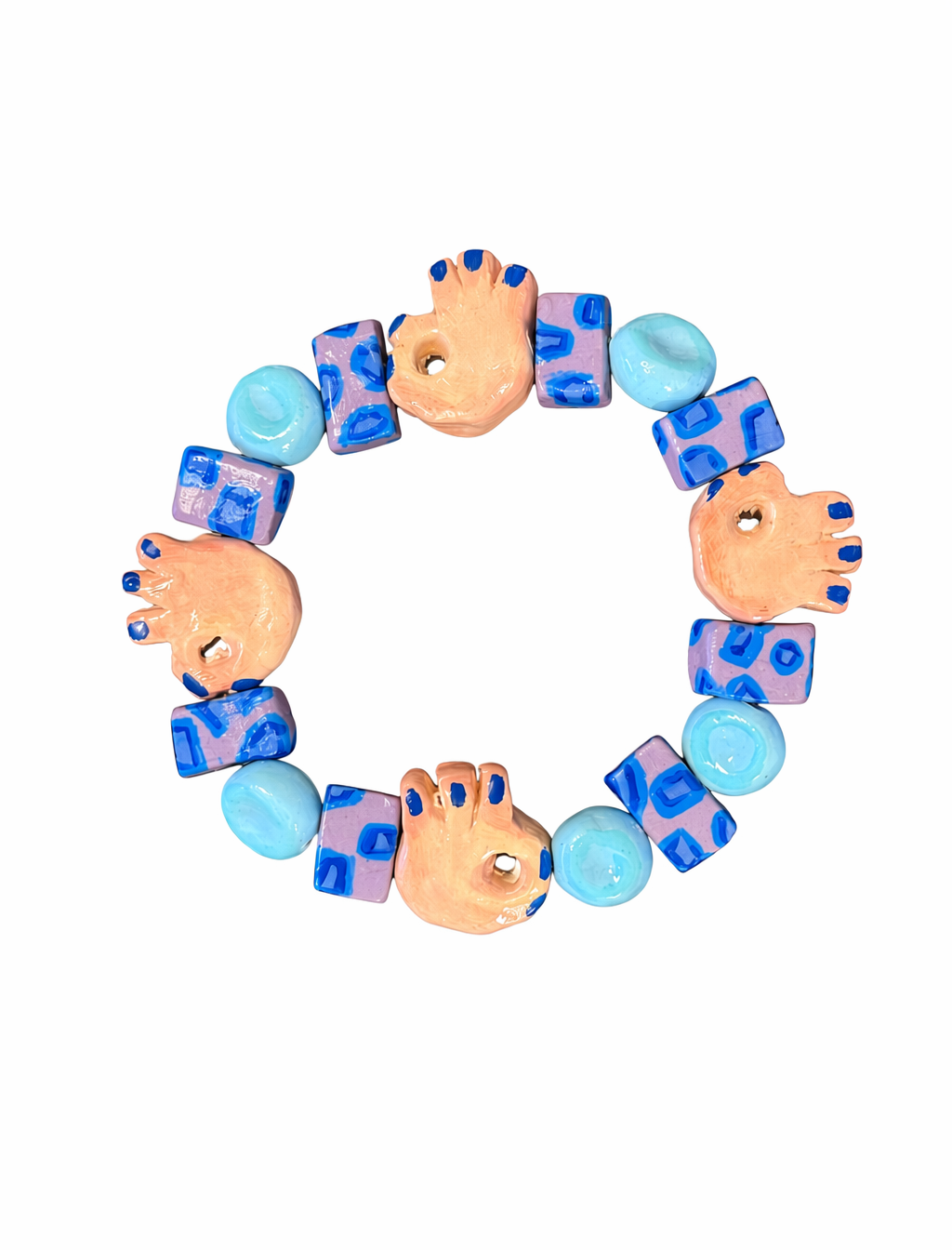 Fresh Manicure — Hand-Sculpted Clay Bracelet