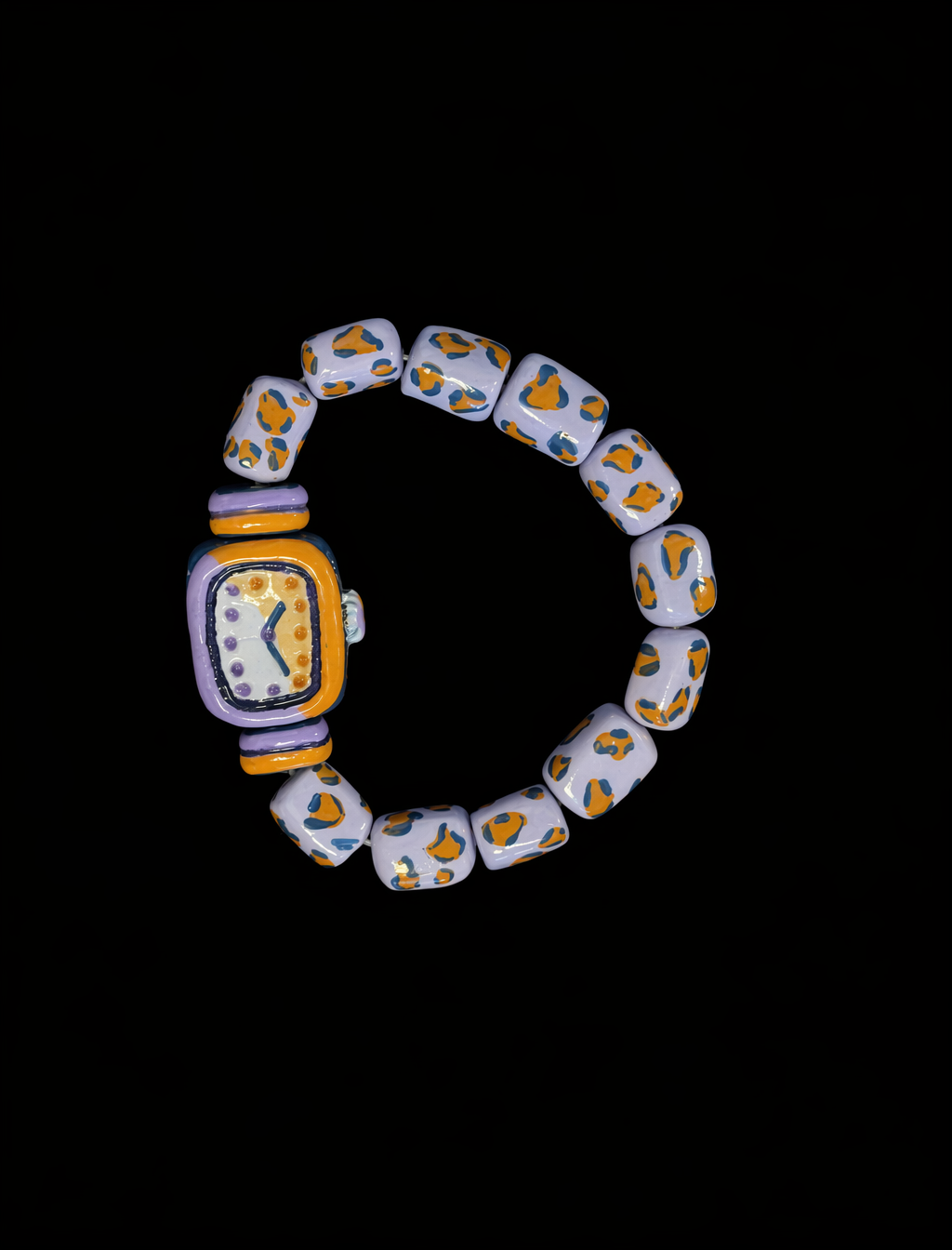 The Watch That Doesn't Tick — Hand-Sculpted Clay Bracelet