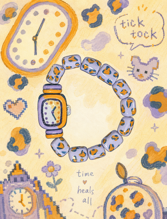 The Watch That Doesn't Tick — Hand-Sculpted Clay Bracelet