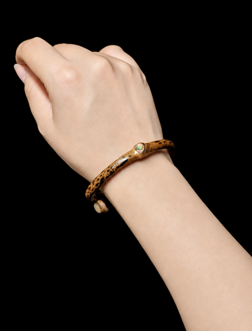 Leopard Bypass-Smilax Vine Bangle