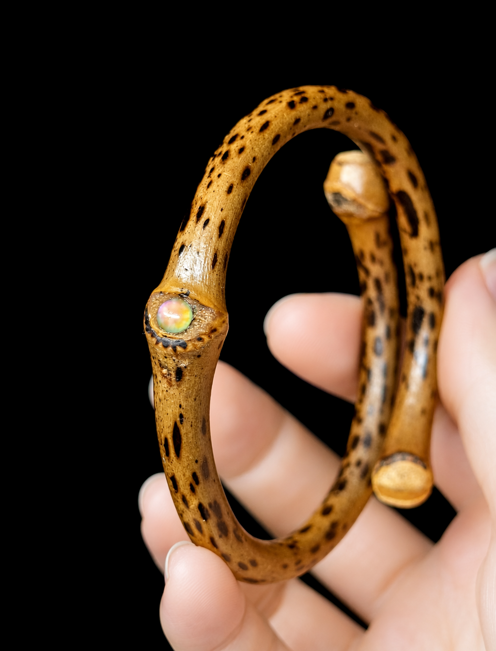 Leopard Bypass-Smilax Vine Bangle