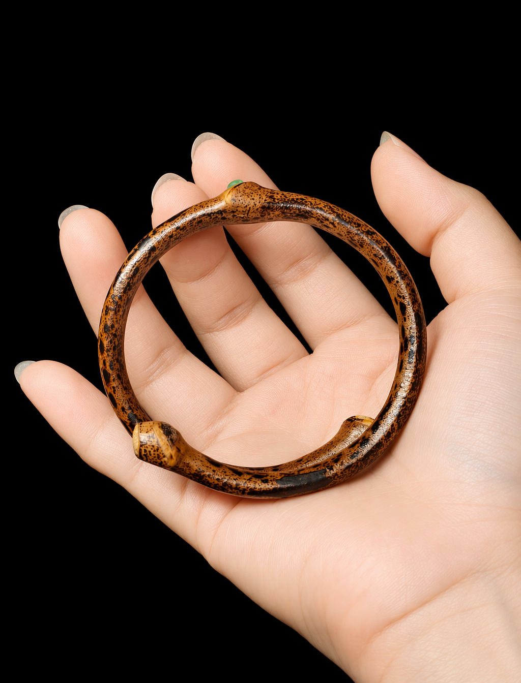 Leopard Bypass-Smilax Vine Bangle